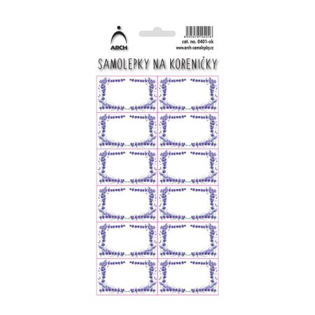 Samolepky na kořenky - levandule