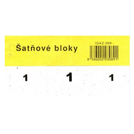 Šatnový blok 14,5 x 4 cm (89)