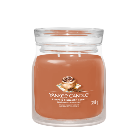 Svíčka Yankee Candle - PUMPKIN CINNAMON SWIRL, střední