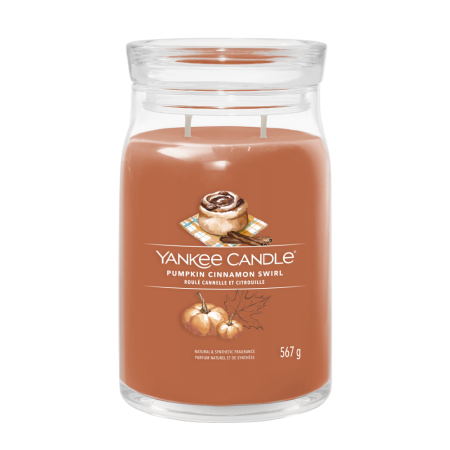 Svíčka Yankee Candle - PUMPKIN CINNAMON SWIRL, velká