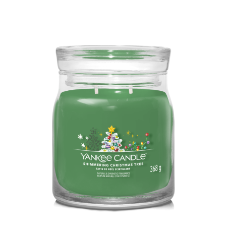 Svíčka Yankee Candle - SHIMMERING CHRISTMAS TREE, střední