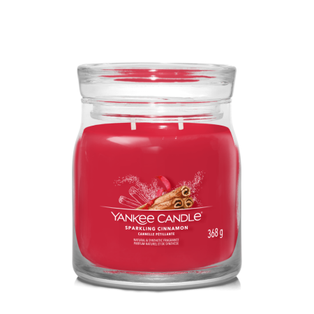 Svíčka Yankee Candle - SPARKLING CINNAMON, střední