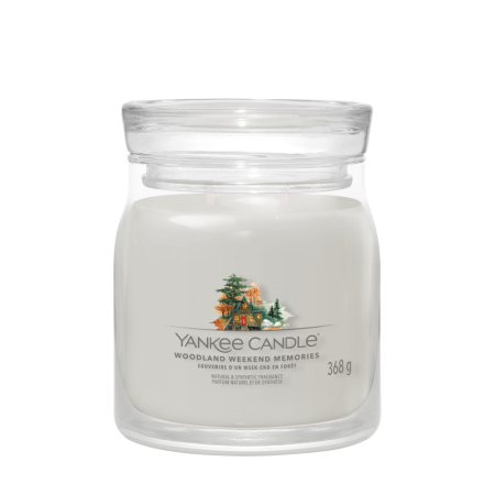 Svíčka Yankee Candle - WOODLAND WEEKEND MEMORIES, střední