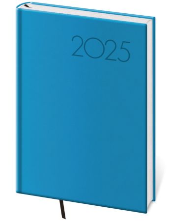 Týdenní diář 2025 A5 Print Pop - světle modrý