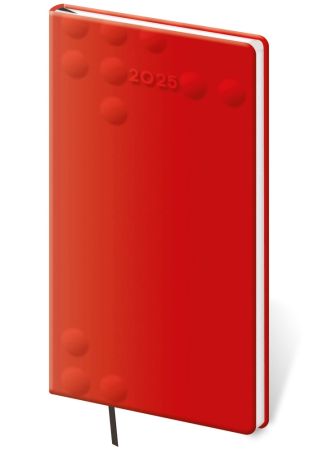 Týdenní diář 2025 kapesní Vario - 3 RED DESIGN