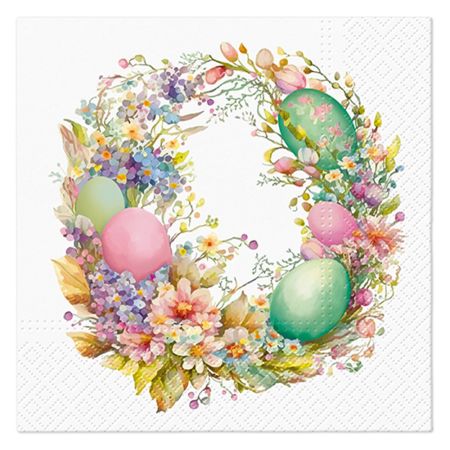 Ubrousky PAW L 33x33cm Easter Wreath