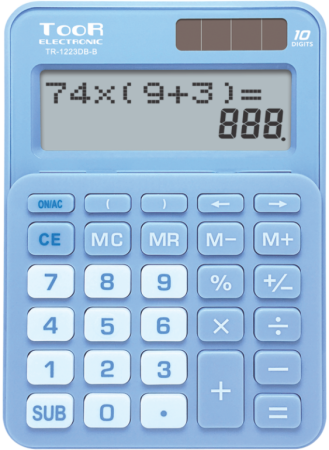 kalkulačka KW TR-1223DB-B dvouřádková modrá 120-1901