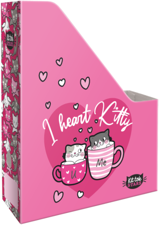 box na sešity skládací A4 Kittok Heart Kitty 24