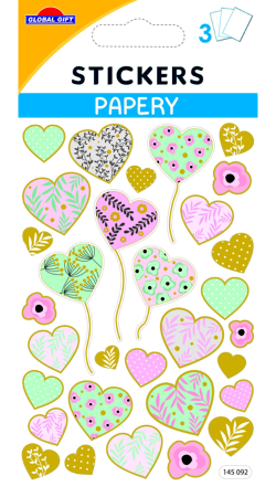 Samolepky SP 145092 Pastel hearts