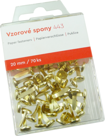 spony vzorové 443 20mm 70ks