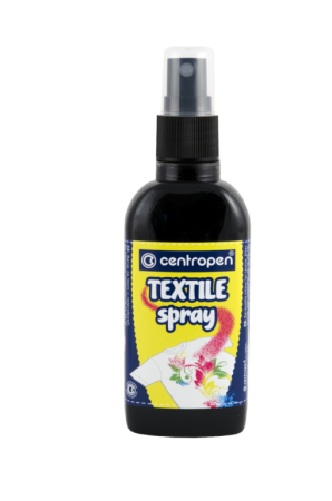 Barva na textil ve spreji Centropen 1139 110ml černý