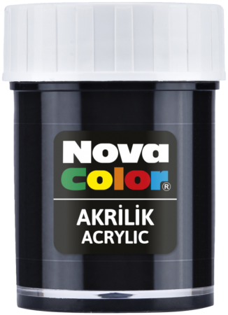 barva akrylová  30ml  černá NC-174