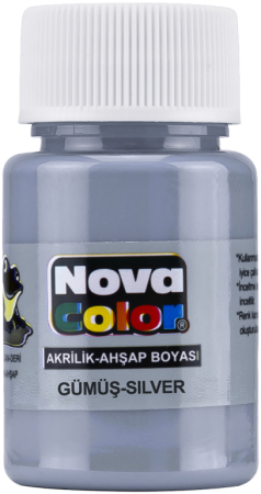 barva akrylová  30ml metal.stříbrná NC-235