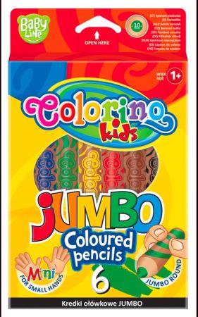 Colorino pastelky JUMBO 6ks kulaté Baby