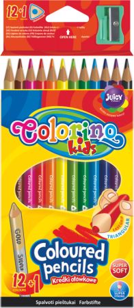 Colorino pastelky 12+1ks trojhranné ořez