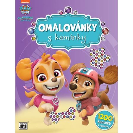 Omalovánky A4 s kamínky - Tlapková patrola