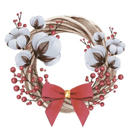 Ubrousky DAISY L (20ks) Wreath with Cotton