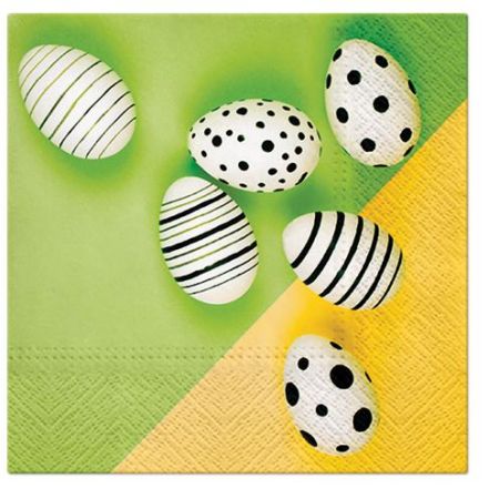 Ubrousky PAW Dekor L (20ks) Modern Eggs Green