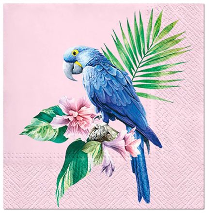 Ubrousky PAW Dekor L (20ks) Exotic Parrot