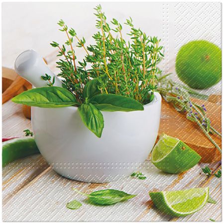 Ubrousky PAW Dekor L (20ks) Kitchen Herbs