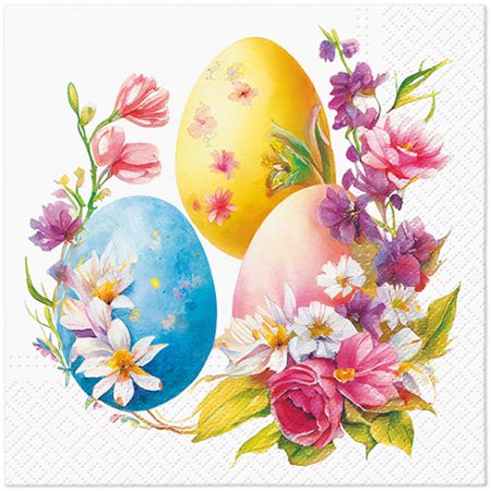 Ubrousky PAW Dekor L (20ks) Egg Bouquet