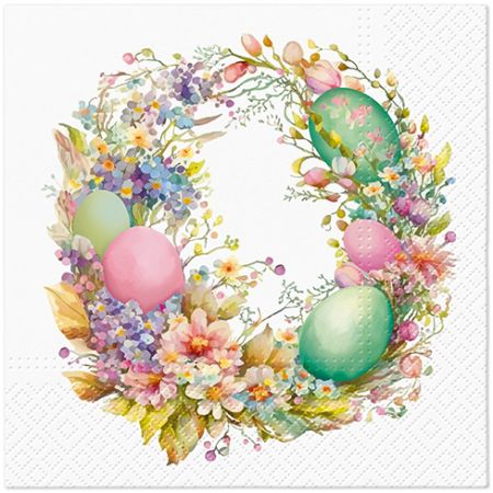 Ubrousky PAW Dekor L (20ks) Easter Wreath