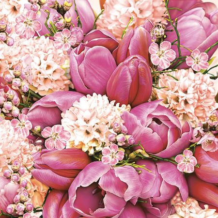 Ubrousky DAISY L (20ks) Cute Pink Bouquet