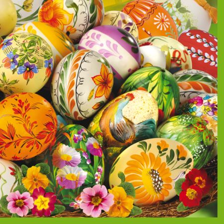 Ubrousky DAISY L (20ks) Painted Eggs