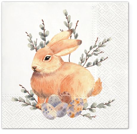 Ubrousky PAW TETE L (20ks) Watercolor Bunny