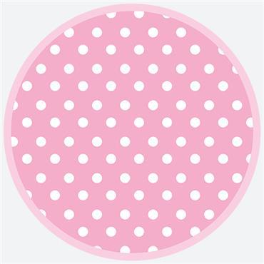 Talíř papírový PM 23cm 8ks Pink Dots