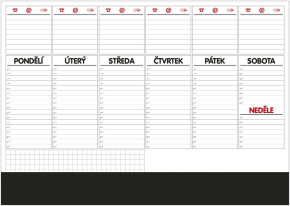 Plánovač stolní A2 týd.mapa /OS100/