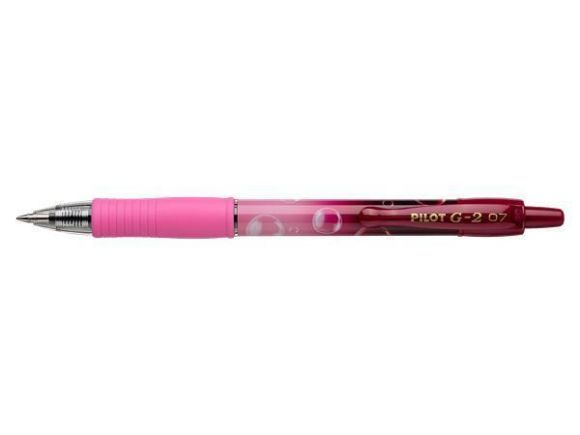 Gelové pero G-2 Pink Bubble, růžová, 0,32 mm, stiskací mechanismus, PILOT BLG27TRB-PG-L