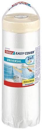 Fólie s maskovací páskou Easy Cover Universal 58870, 1,4 x 25 m, TESA