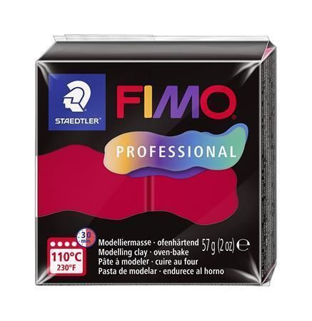 Modelovací hmota FIMO Professional, karmínová, 57 g, FIMO 8040-29