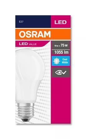 LED žárovka Value, E27, globe, A60, 10W, 1055lm, 4000K (HF), OSRAM 4052899973404