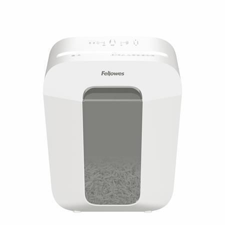 Skartovací stroj Powershred LX50, bílá, křížový řez, 9 listů, FELLOWES 100110064