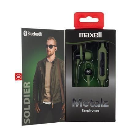 Sluchátka s mikrofonem Metalz Soldier, khaki, bezdrátová, Bluetooth 5.1, MAXELL