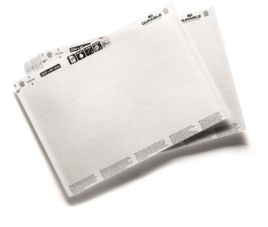 Štítky pro SCANFIX, C-profily a LABELFIX, bílá, 200 x 37 mm, 60 ks, DURABLE 809902 ,balení 60 ks