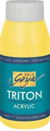 Akrylová barva TRITON SOLO GOYA, světle žlutá, 750 ml, KREUL