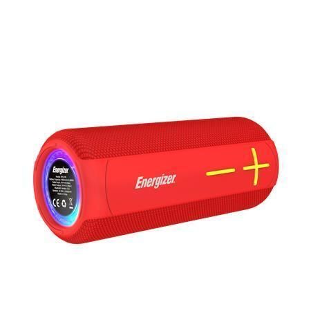 Reproduktor a power banka BTS161, červená, přenosný, Bluetooth 5.0, vodotěsný, ENERGIZER BTS161-R