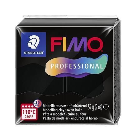 Modelovací hmota FIMO Professional, černá, 57 g, FIMO 8040-9