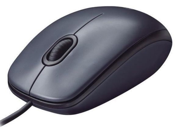 Myš M90, tmavě šedá, drátová, optická, normální velikost, USB, LOGITECH 910-001793