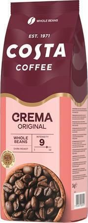 Káva Café Crema Blend Original, tmavě pražená, zrnková, 1000 g, COSTA 2377001