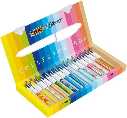 Sada čtyřbarevných kuličkových per Colors Collection, dárková, 15ks, BIC ,balení 15 ks