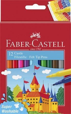 Fixy, 12 barev, FABER-CASTELL 554201