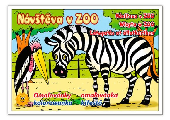 Omalovánky A5 - Návštěva v ZOO