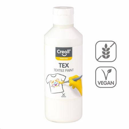 Textilní barva Creall Tex - 250 ml / bílá