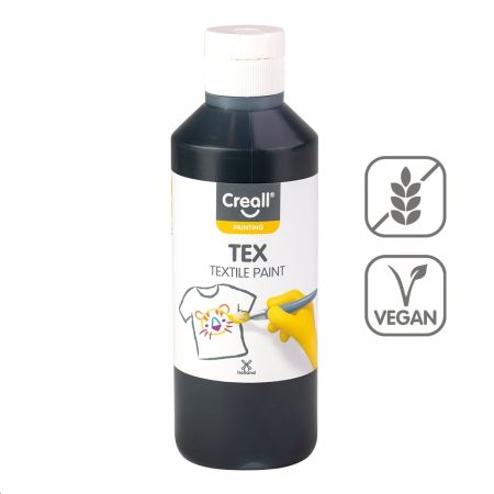 Textilní barva Creall Tex - 250 ml / černá