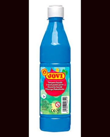 Tekuté temperové barvy JOVI v lahvi - 500 ml / sv.modrá