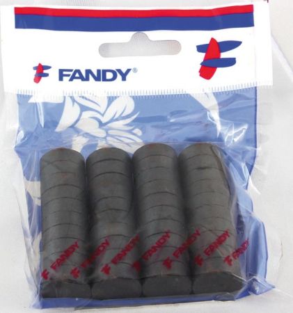 Magnety černé Fandy - průměr 10 mm / 50 ks